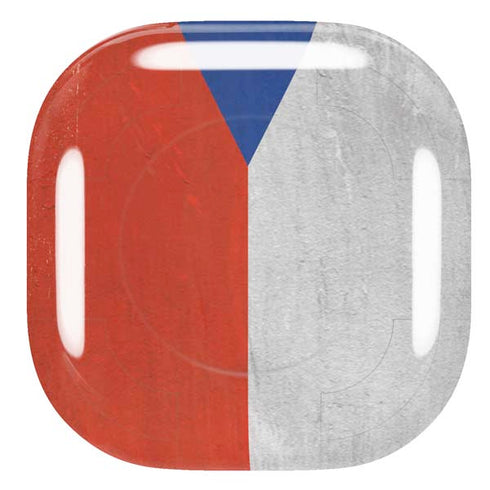 Czech Republic Flag Distressed Galaxy Buds Pro Skin